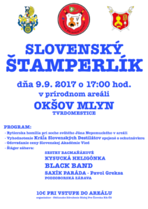 Slovenský štamperlík 2017, Okšov mlyv, Tvrdomestice